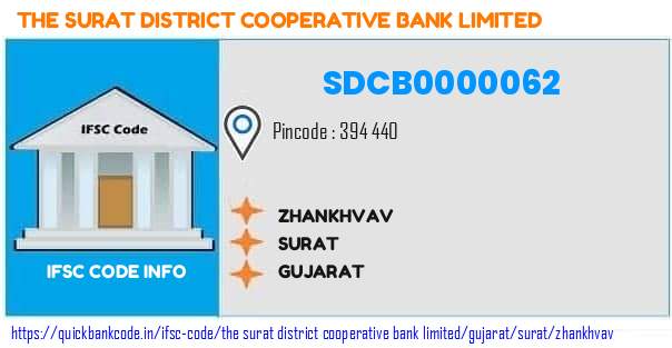 The Surat District Cooperative Bank Zhankhvav SDCB0000062 IFSC Code