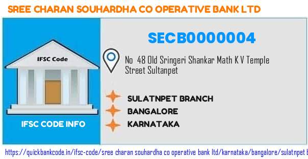 Sree Charan Souhardha Co Operative Bank Sulatnpet Branch SECB0000004 IFSC Code