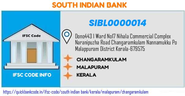 South Indian Bank Changaramkulam SIBL0000014 IFSC Code