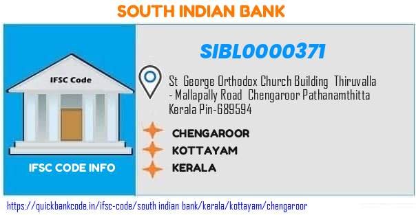 SIBL0000371 South Indian Bank. CHENGAROOR