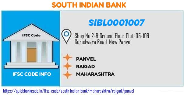 SIBL0001007 South Indian Bank. PANVEL
