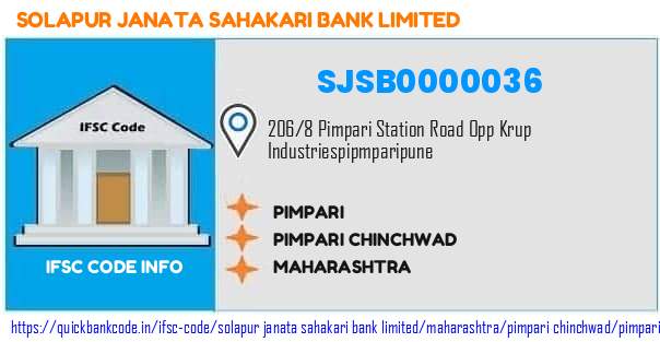 SJSB0000036 Solapur Janata Sahakari Bank. PIMPARI