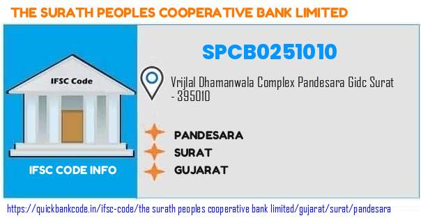SPCB0251010 Surat People's Co-operative Bank. PANDESARA