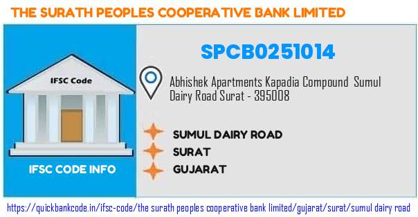 SPCB0251014 Surat People's Co-operative Bank. SUMUL DAIRY ROAD