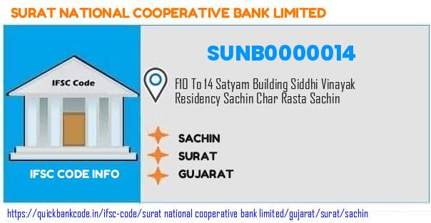 Surat National Cooperative Bank Sachin SUNB0000014 IFSC Code