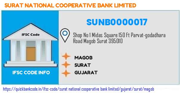 Surat National Cooperative Bank Magob SUNB0000017 IFSC Code