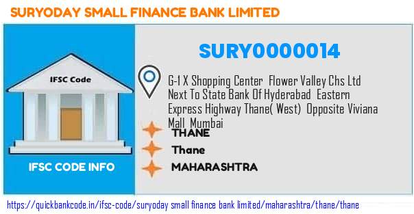 Suryoday Small Finance Bank Thane SURY0000014 IFSC Code