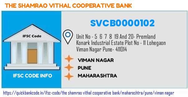 The Shamrao Vithal Cooperative Bank Viman Nagar SVCB0000102 IFSC Code