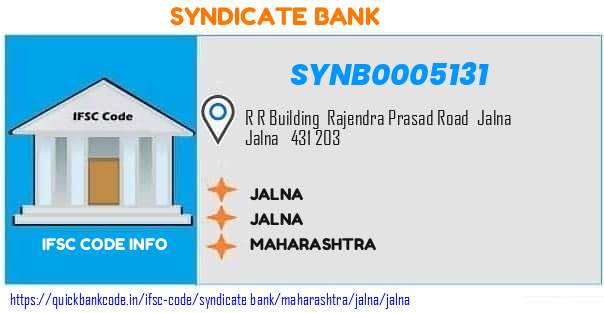 Syndicate Bank Jalna SYNB0005131 IFSC Code