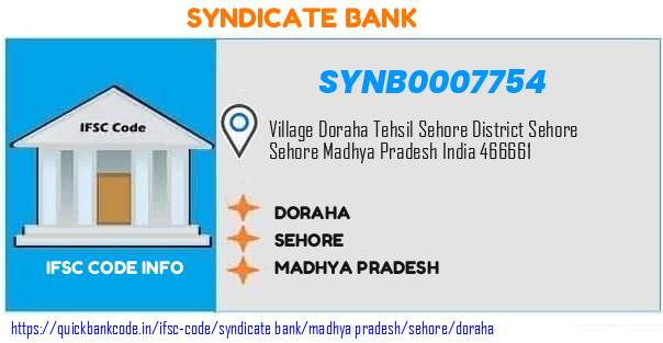 Syndicate Bank Doraha SYNB0007754 IFSC Code