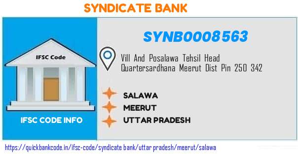 Syndicate Bank Salawa SYNB0008563 IFSC Code