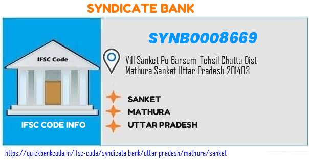 Syndicate Bank Sanket SYNB0008669 IFSC Code