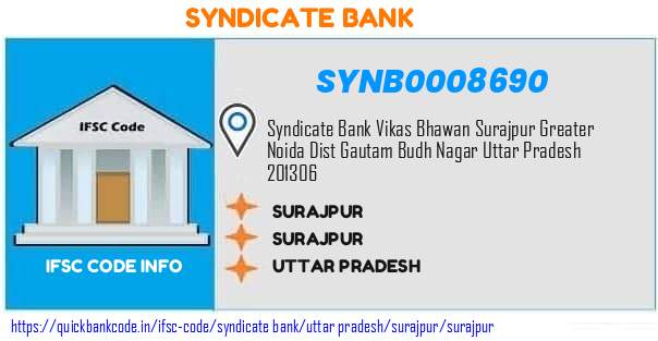 Syndicate Bank Surajpur SYNB0008690 IFSC Code