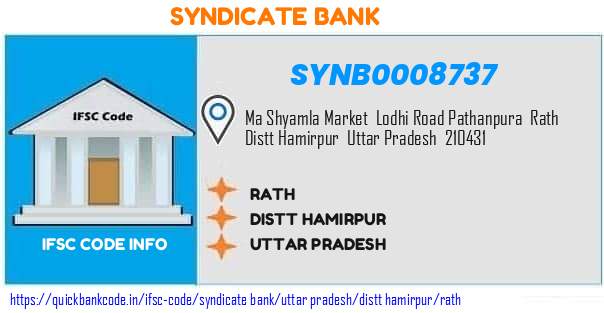 Syndicate Bank Rath SYNB0008737 IFSC Code