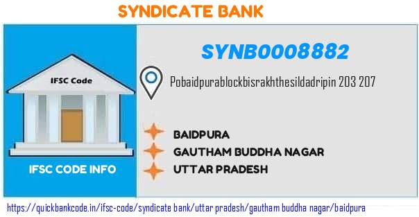 Syndicate Bank Baidpura SYNB0008882 IFSC Code