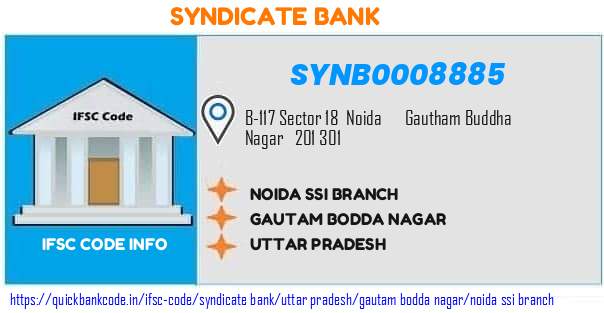 Syndicate Bank Noida Ssi Branch SYNB0008885 IFSC Code