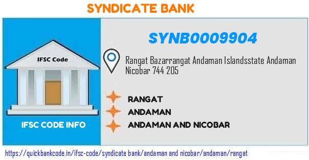 Syndicate Bank Rangat SYNB0009904 IFSC Code