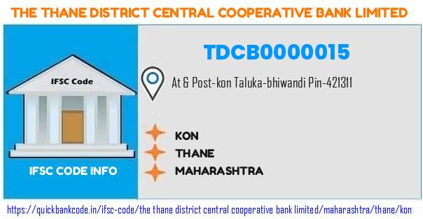 The Thane District Central Cooperative Bank Kon TDCB0000015 IFSC Code