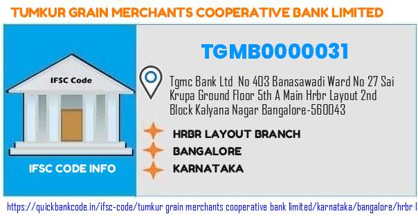 Tumkur Grain Merchants Cooperative Bank Hrbr Layout Branch TGMB0000031 IFSC Code