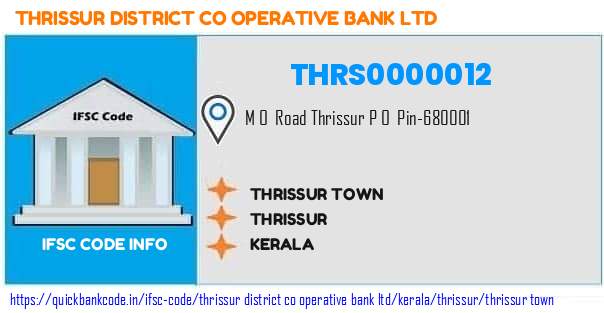 Thrissur District Co Operative Bank Thrissur Town THRS0000012 IFSC Code