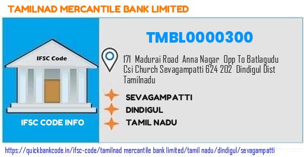 Tamilnad Mercantile Bank Sevagampatti TMBL0000300 IFSC Code