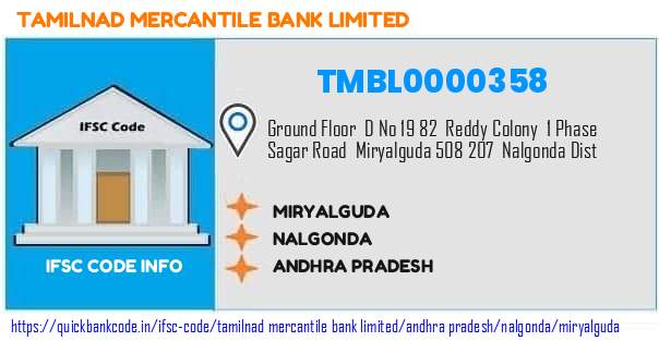 Tamilnad Mercantile Bank Miryalguda TMBL0000358 IFSC Code