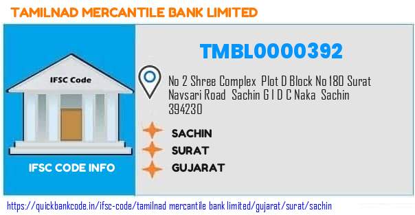Tamilnad Mercantile Bank Sachin TMBL0000392 IFSC Code