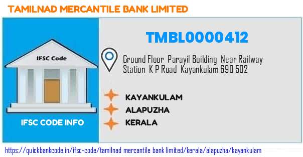 Tamilnad Mercantile Bank Kayankulam TMBL0000412 IFSC Code