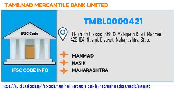 Tamilnad Mercantile Bank Manmad TMBL0000421 IFSC Code