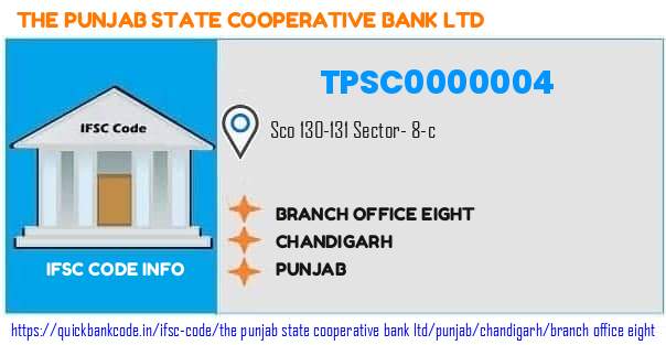 TPSC0000004 Punjab State Co-operative Bank. BRANCH OFFICE EIGHT