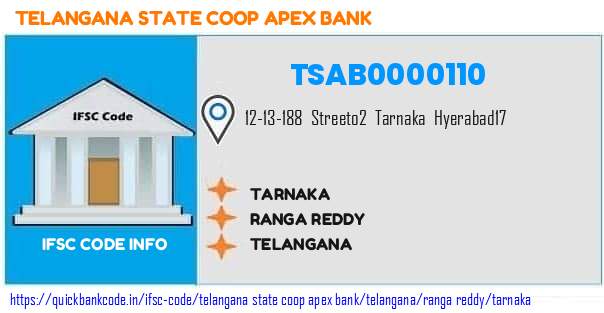 TSAB0000110 Telangana State Co-operative Apex Bank. TARNAKA