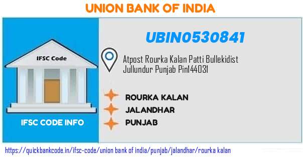 Union Bank of India Rourka Kalan UBIN0530841 IFSC Code