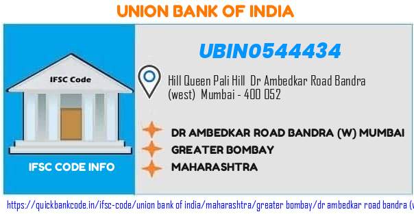 Union Bank of India Dr Ambedkar Road Bandra w Mumbai UBIN0544434 IFSC Code