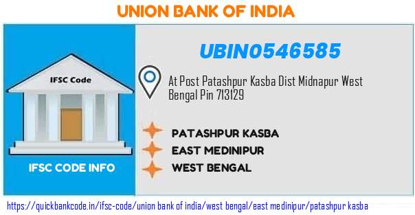 Union Bank of India Patashpur Kasba UBIN0546585 IFSC Code