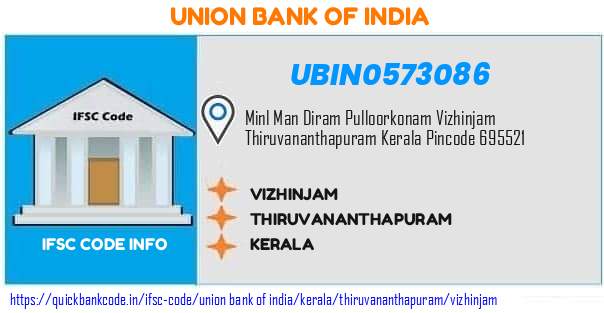 Union Bank of India Vizhinjam UBIN0573086 IFSC Code