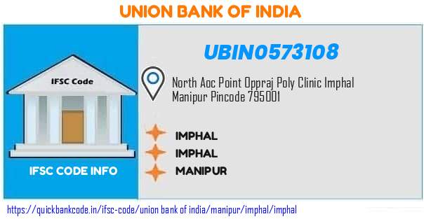 Union Bank of India Imphal UBIN0573108 IFSC Code