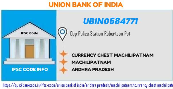 Union Bank of India Currency Chest Machilipatnam UBIN0584771 IFSC Code