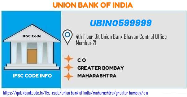 Union Bank of India C O UBIN0599999 IFSC Code