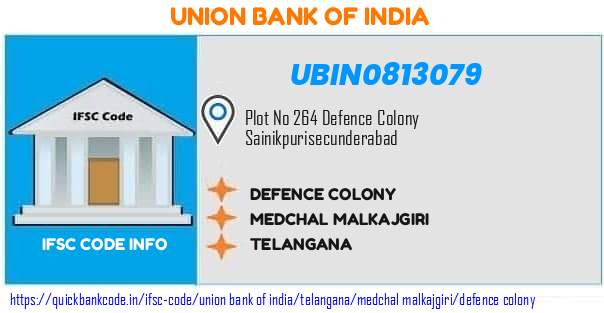 Union Bank of India Defence Colony UBIN0813079 IFSC Code