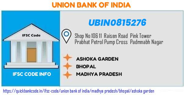Union Bank of India Ashoka Garden UBIN0815276 IFSC Code