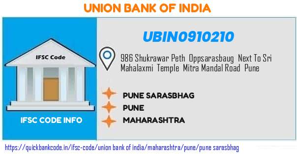 UBIN0910210 Union Bank of India. PUNE   SARASBHAG
