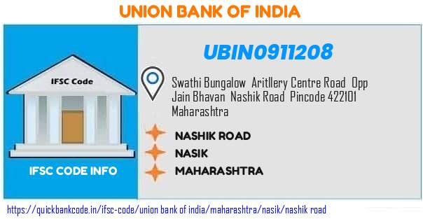 Union Bank of India Nashik Road UBIN0911208 IFSC Code