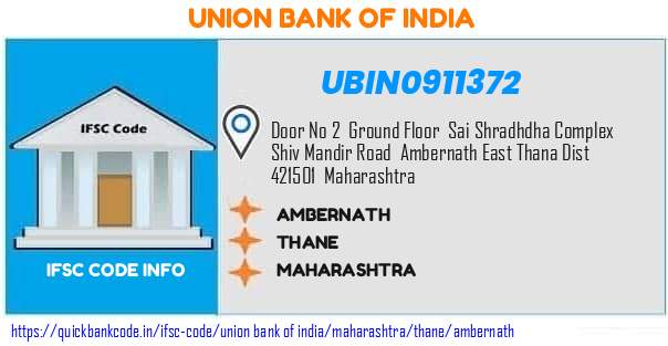 Union Bank of India Ambernath UBIN0911372 IFSC Code