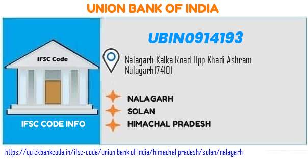 Union Bank of India Nalagarh UBIN0914193 IFSC Code