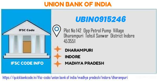 Union Bank of India Dharampuri UBIN0915246 IFSC Code