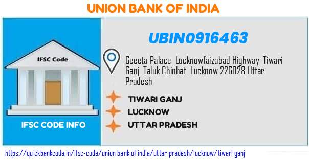 Union Bank of India Tiwari Ganj UBIN0916463 IFSC Code