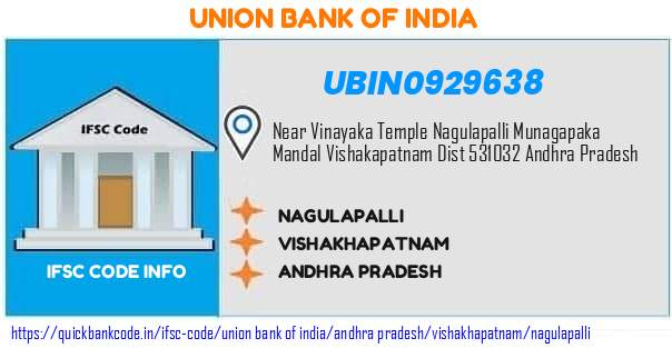 Union Bank of India Nagulapalli UBIN0929638 IFSC Code