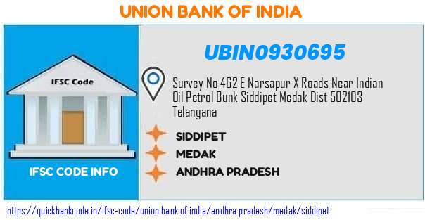 Union Bank of India Siddipet UBIN0930695 IFSC Code