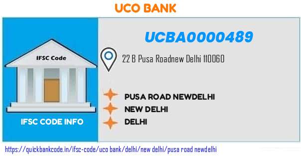 Uco Bank Pusa Road Newdelhi UCBA0000489 IFSC Code