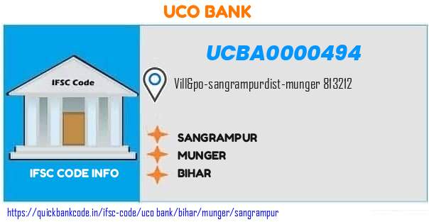 UCBA0000494 UCO Bank. SANGRAMPUR